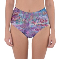 Stains Circles Watercolor Colorful Abstract Reversible High-waist Bikini Bottoms by Vaneshart