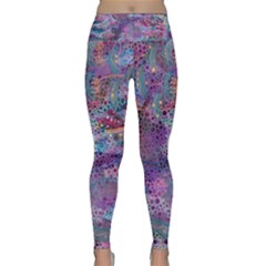 Stains Circles Watercolor Colorful Abstract Lightweight Velour Classic Yoga Leggings by Vaneshart