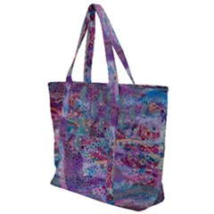 Stains Circles Watercolor Colorful Abstract Zip Up Canvas Bag by Vaneshart