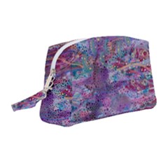 Stains Circles Watercolor Colorful Abstract Wristlet Pouch Bag (medium) by Vaneshart