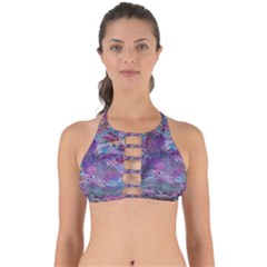 Stains Circles Watercolor Colorful Abstract Perfectly Cut Out Bikini Top