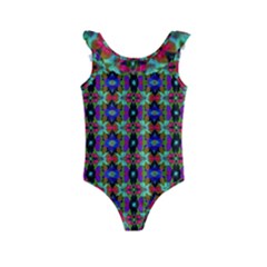 Abstract 11 Kids  Frill Swimsuit by ArtworkByPatrick