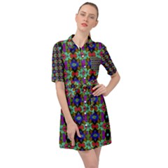 Abstract 11 Belted Shirt Dress