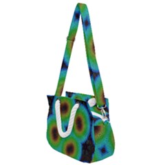 Kaleidoscope Art Unique Design Rope Handles Shoulder Strap Bag