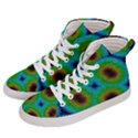 Kaleidoscope Art Unique Design Women s Hi-Top Skate Sneakers View2