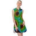 Kaleidoscope Art Unique Design Sleeveless Shirt Dress View1