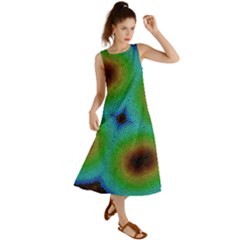 Kaleidoscope Art Unique Design Summer Maxi Dress