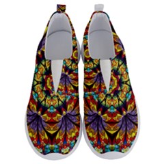 Geometric Pattern Kaleidoscope Art Mirror Image Mosaic No Lace Lightweight Shoes by Vaneshart