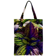 Dark Coleus Zipper Classic Tote Bag by Riverwoman