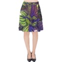 Dark coleus Velvet High Waist Skirt View1