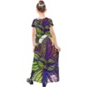 Dark coleus Kids  Short Sleeve Maxi Dress View2