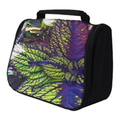 Dark Coleus Full Print Travel Pouch (small) by Riverwoman