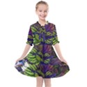 Dark coleus Kids  All Frills Chiffon Dress View1