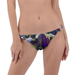 Dark Coleus Ring Detail Bikini Bottom