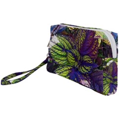 Dark Coleus Wristlet Pouch Bag (small)