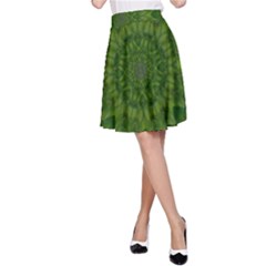 Fauna Nature Ornate Leaf A-line Skirt by pepitasart