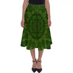 Fauna Nature Ornate Leaf Perfect Length Midi Skirt by pepitasart