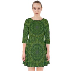 Fauna Nature Ornate Leaf Smock Dress by pepitasart