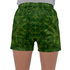 Fauna Nature Ornate Leaf Sleepwear Shorts by pepitasart