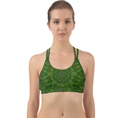 Fauna Nature Ornate Leaf Back Web Sports Bra by pepitasart