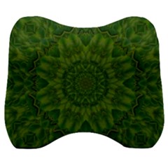 Fauna Nature Ornate Leaf Velour Head Support Cushion by pepitasart