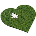 Fauna Nature Ornate Leaf Wooden Puzzle Heart View3