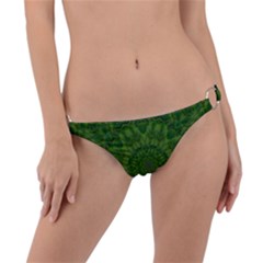 Fauna Nature Ornate Leaf Ring Detail Bikini Bottom