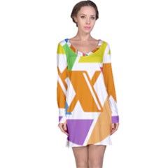 Xcoin Logo 200x200 Long Sleeve Nightdress by Ipsum