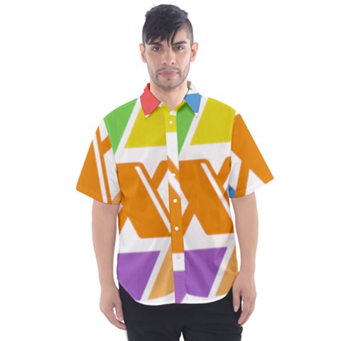 Xcoin Logo 200x200 Men s Short Sleeve Shirt by Ipsum