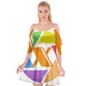 Xcoin Logo 200x200 Cutout Spaghetti Strap Chiffon Dress View1