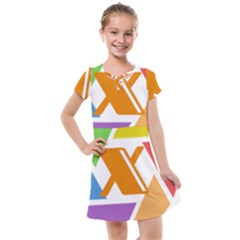 Xcoin Logo 200x200 Kids  Cross Web Dress by Ipsum