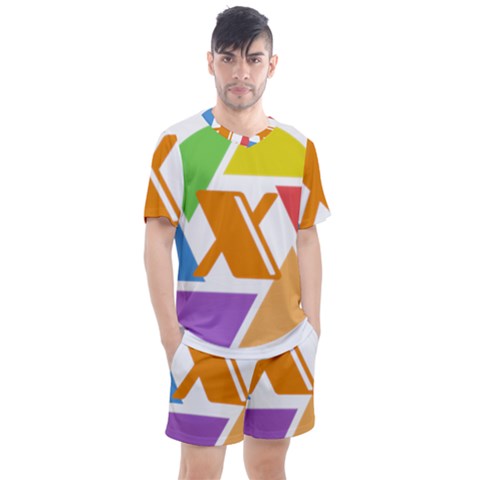 Xcoin Logo 200x200 Men s Mesh Tee And Shorts Set by Ipsum