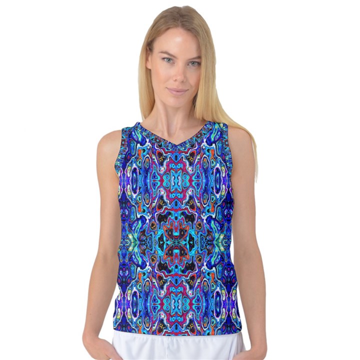 Abstract 12 Women s Basketball Tank Top