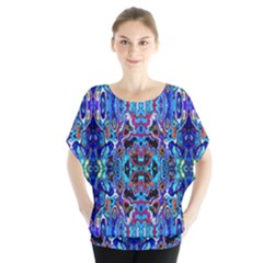 Abstract 12 Batwing Chiffon Blouse