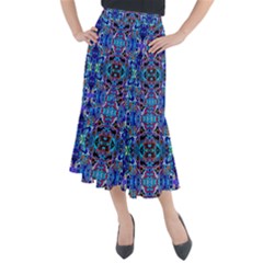 Abstract 12 Midi Mermaid Skirt