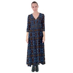 Abstract 13 Button Up Maxi Dress