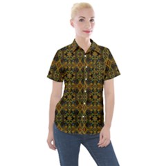 Abstract 14 Women s Short Sleeve Pocket Shirt