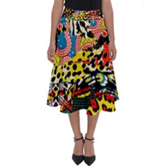 Ethnic Patchwork Perfect Length Midi Skirt by AyokaDesigns