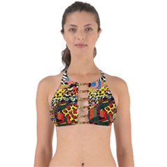 Ethnic Patchwork Perfectly Cut Out Bikini Top