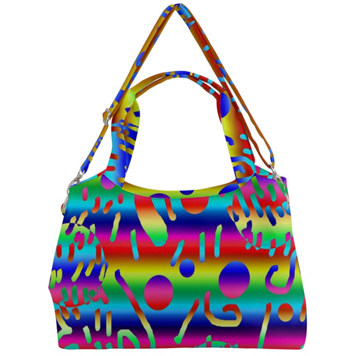 Rainbow Confetti Double Compartment Shoulder Bag