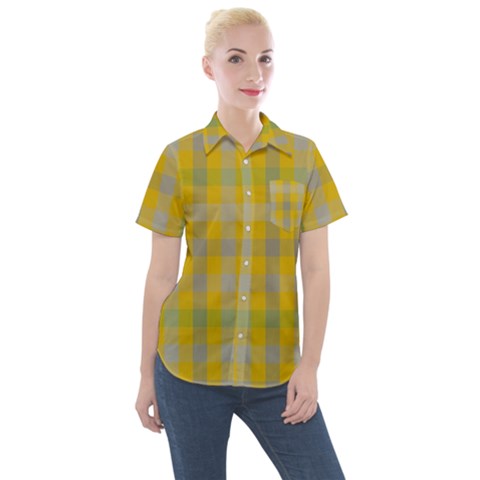 Zappwaits Juni Women s Short Sleeve Pocket Shirt by zappwaits