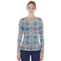 Zappwaits Juli V-Neck Long Sleeve Top View1