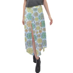 Zappwaits Juli Velour Split Maxi Skirt