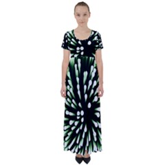 Bacteria Bacterial Species Imitation High Waist Short Sleeve Maxi Dress