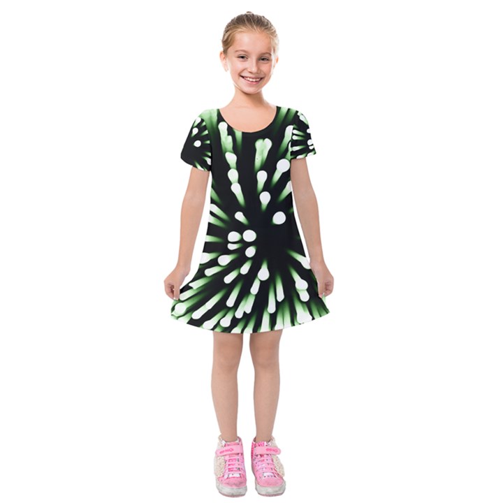 Bacteria Bacterial Species Imitation Kids  Short Sleeve Velvet Dress