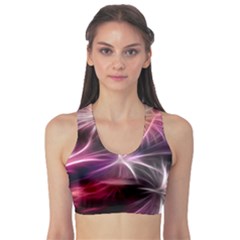 Fireworks Rocket Night Lights Flash Sports Bra by Bajindul