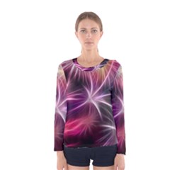 Fireworks Rocket Night Lights Flash Women s Long Sleeve Tee