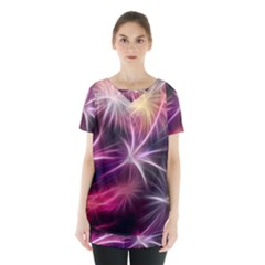 Fireworks Rocket Night Lights Flash Skirt Hem Sports Top by Bajindul