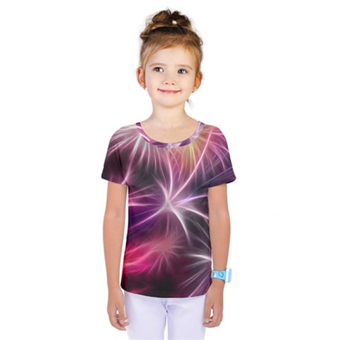 Fireworks Rocket Night Lights Flash Kids  One Piece Tee by Bajindul