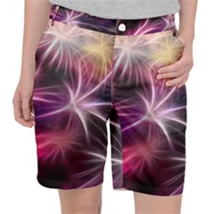 Fireworks Rocket Night Lights Flash Pocket Shorts by Bajindul